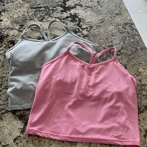 Athleta Girl crop tank set